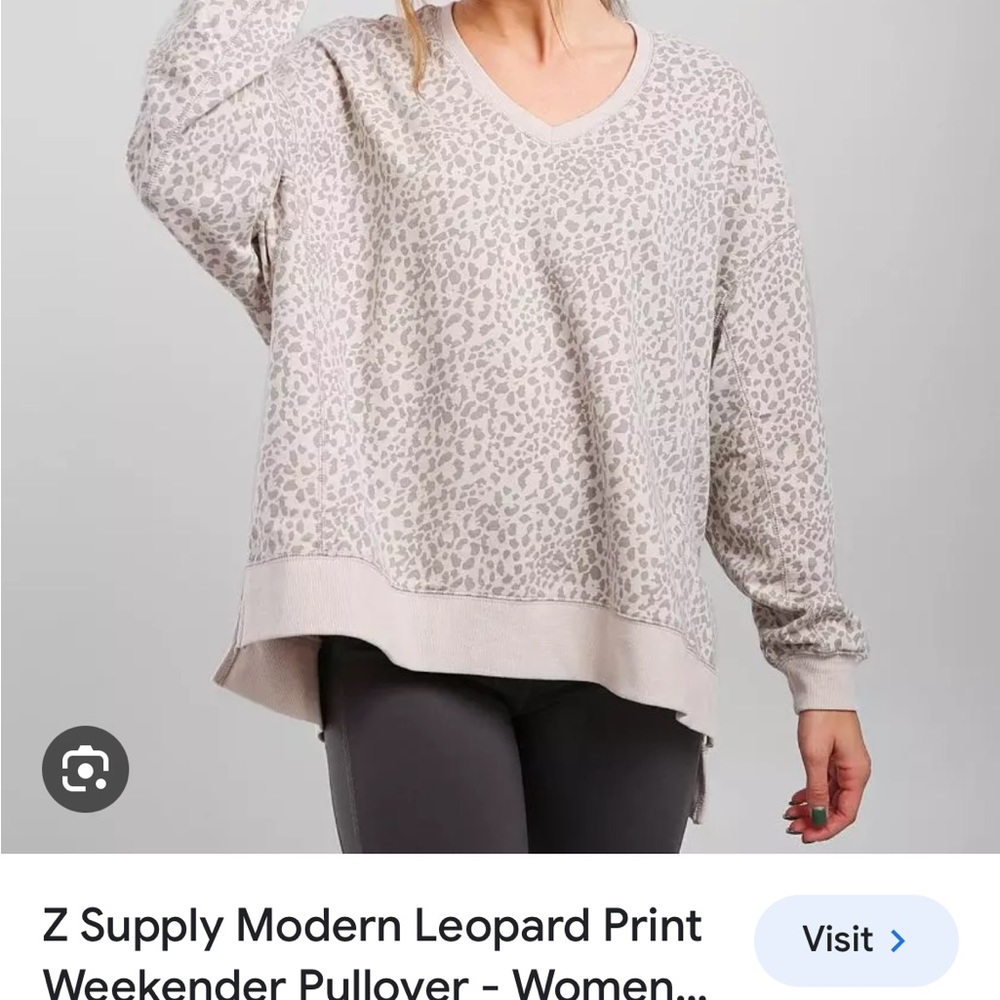 Z supply cheetah pullover